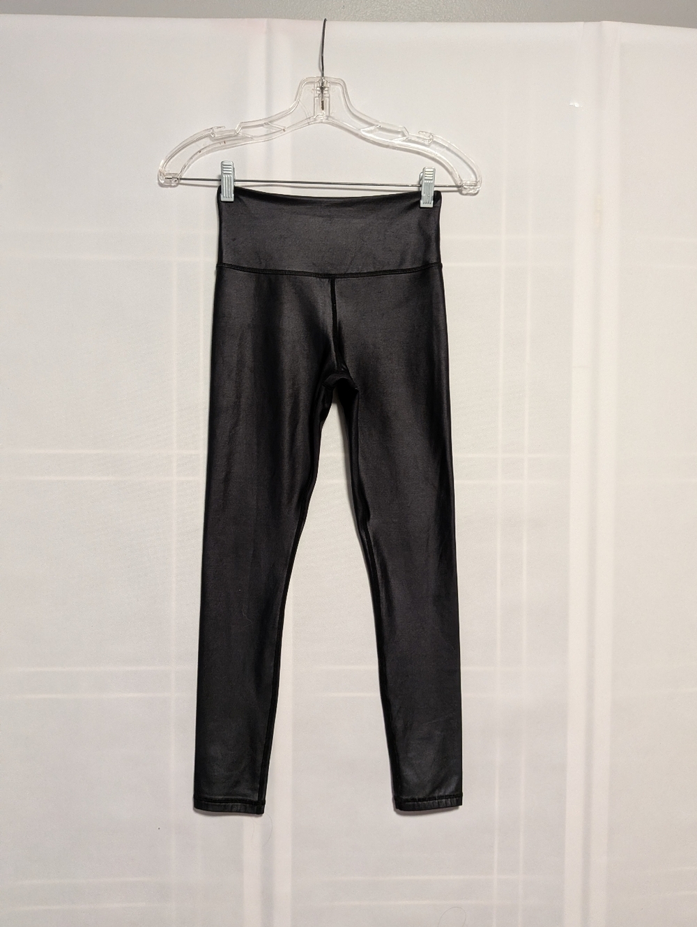 Zyia Active Black Reflective Metallic Light N Tight Hi-Rise Size 2